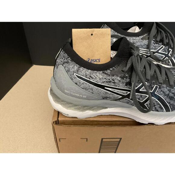 New! Womens Asics Gel-Nimbus 23 Sheetrock/Black Running Shoes. Size 8.5. Awesome - Picture 3 of 8